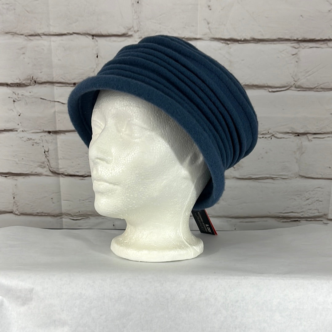 Parkhurst Womens Iceland Blue Cloche Hat Lined Brim