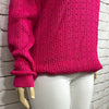 Cotton Country Womens  Sweater Turtleneck X-Large Cable Knit Tight Knit Long Sleeve