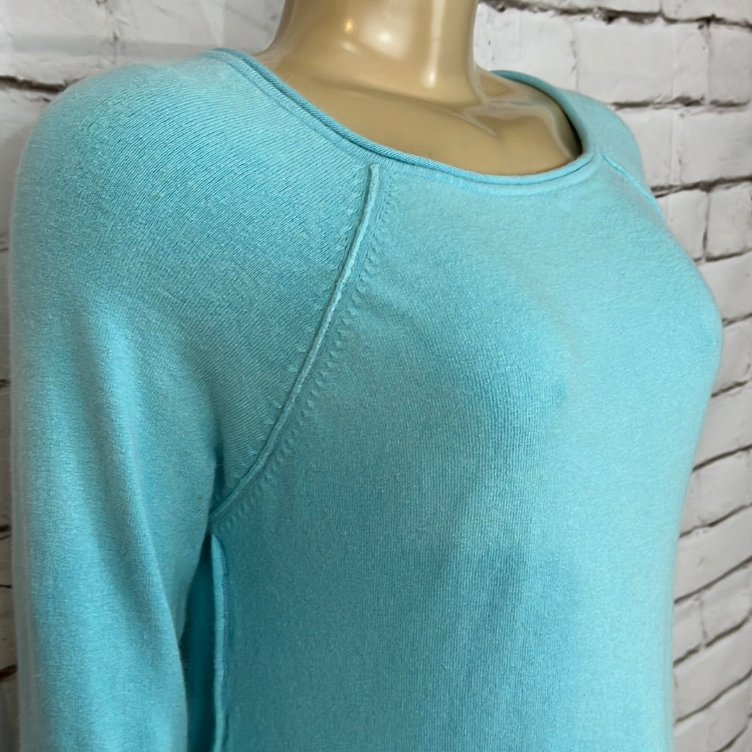 Parkhurst Sweater Womens Rolled Edge Neck Tight Knit Soft Light