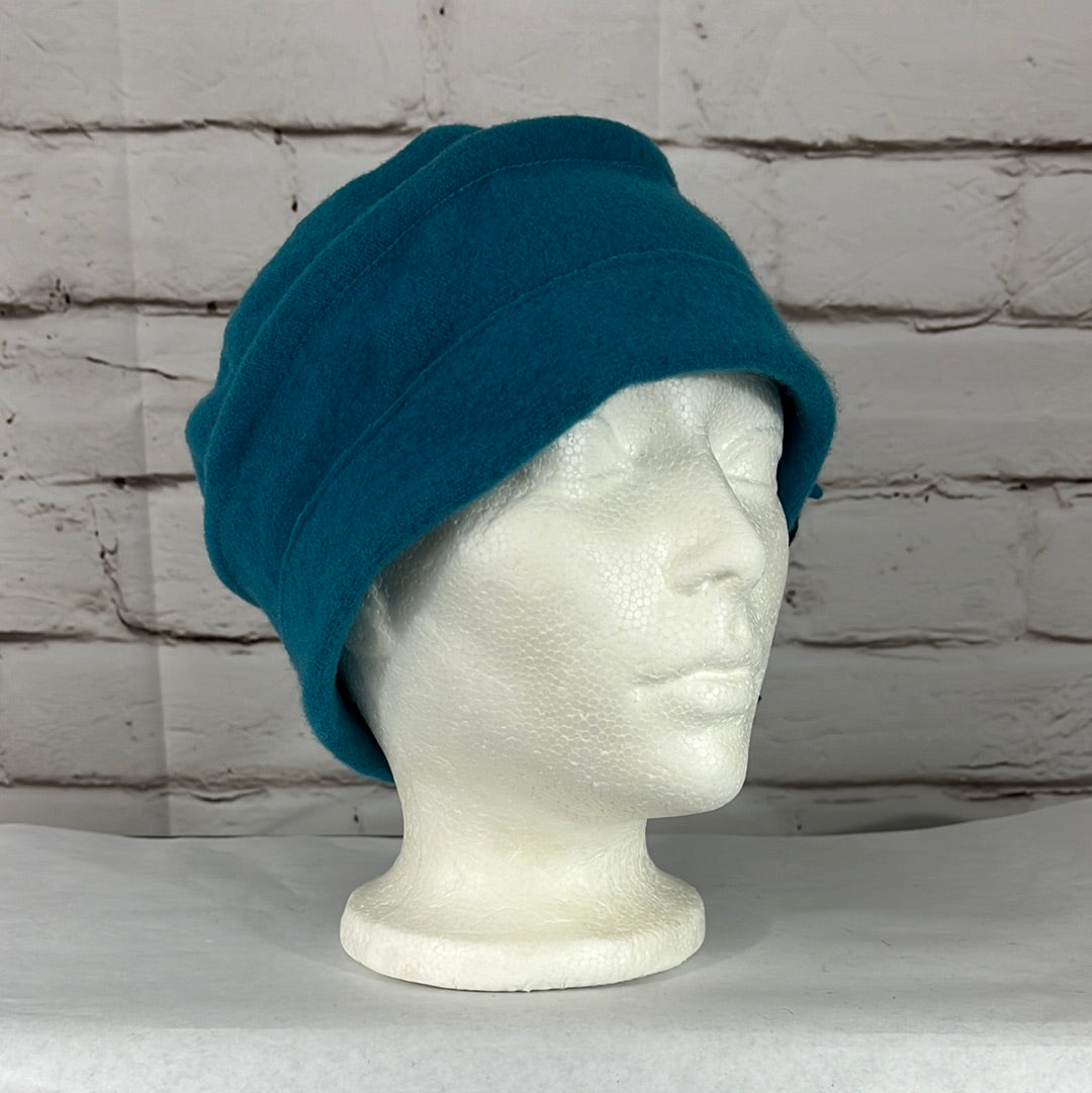 Parkhurst Womens Teal Pull On Wool Hat