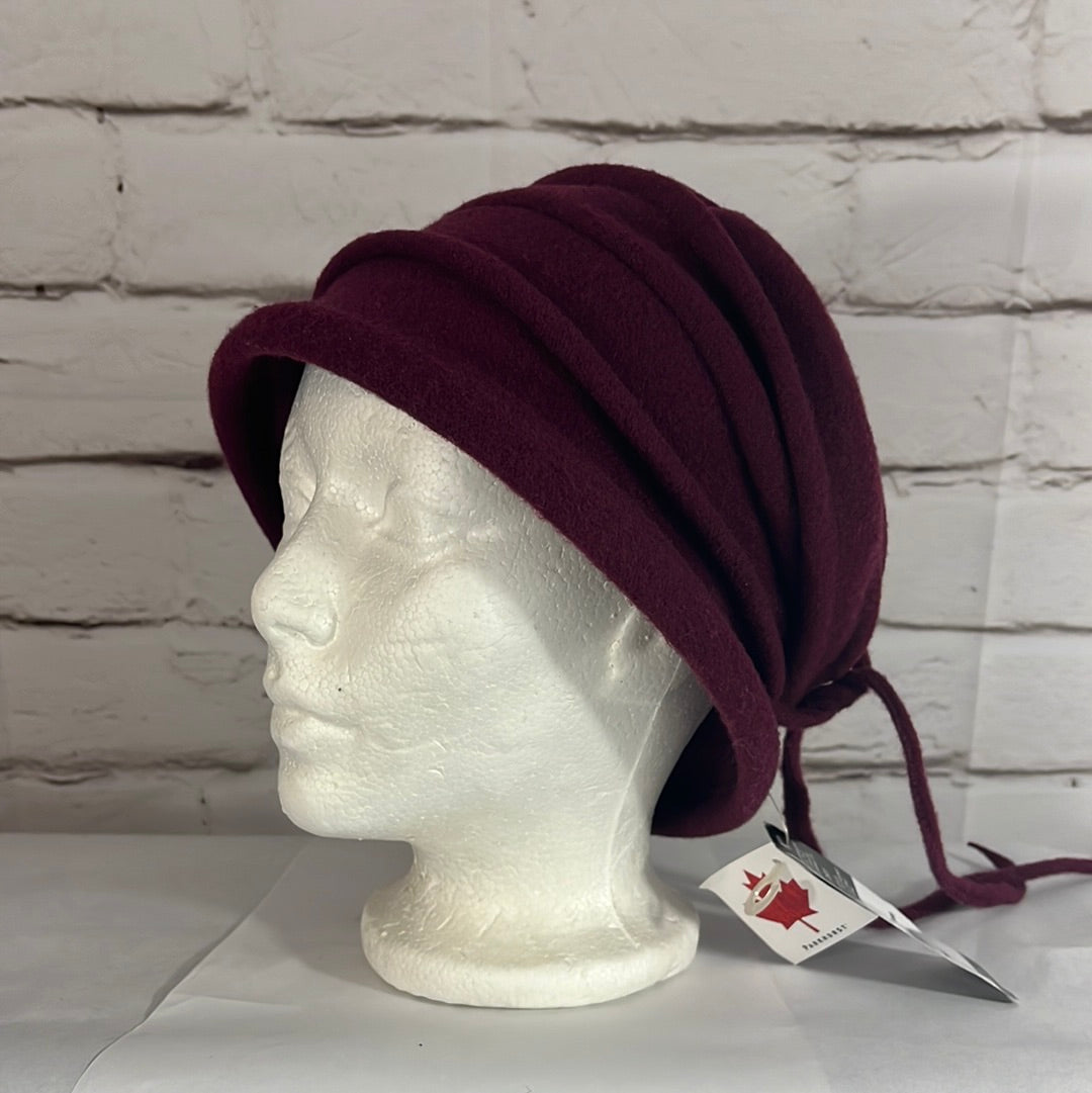 Parkhurst Womens Cloche Mulberry Hat Lined Brim