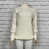 Cotton Country Womens  Sweater Turtleneck X-Large Cable Knit Tight Knit Long Sleeve