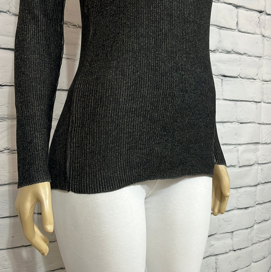 Parkhurst Sweater Womens Crew Neck Stretch Tight Knit Long Sleeve