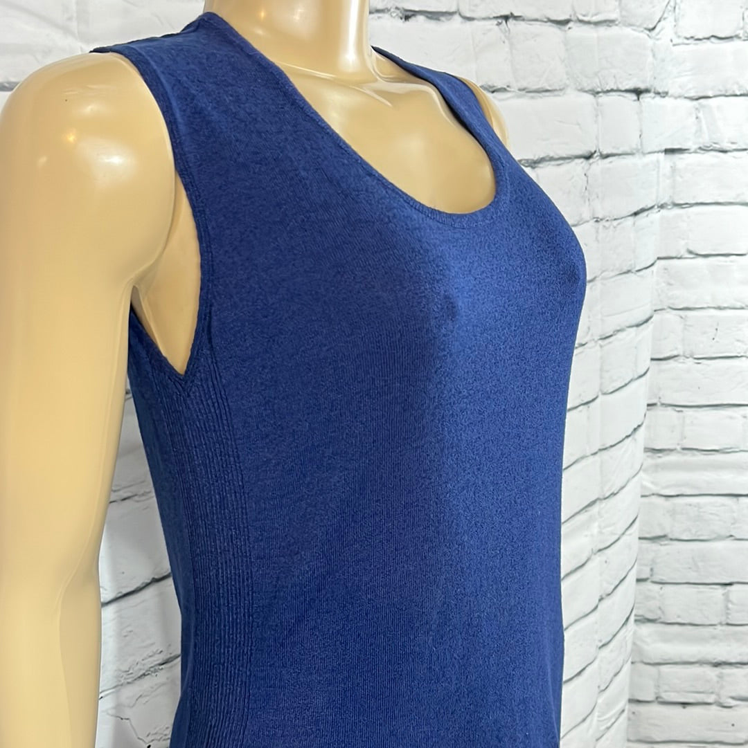 Parkhurst Tank Top Womens Scoop Neck  Blue Sleeveless