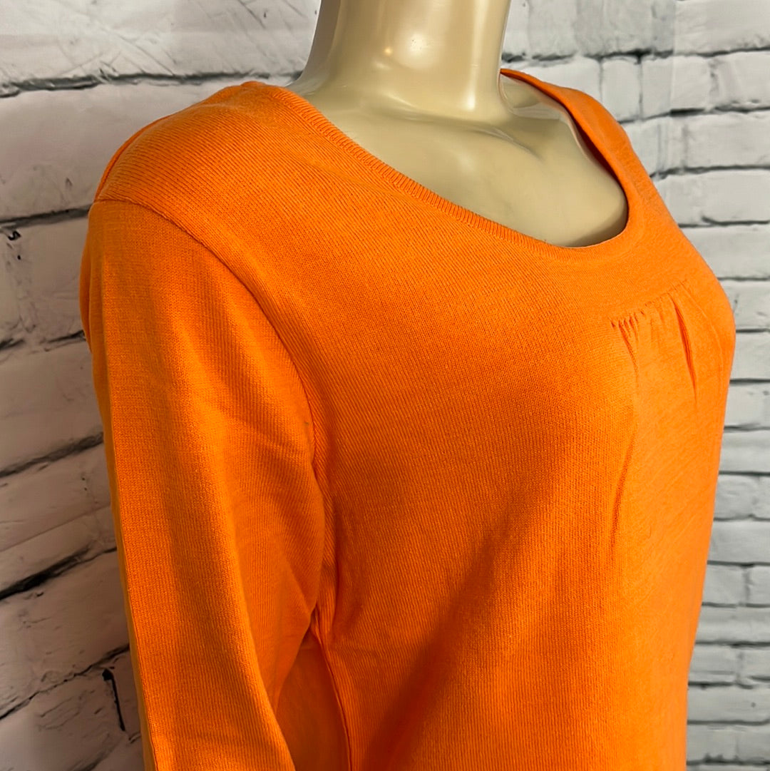 Parkhurst Top Womens Round Neck Lightweight Relaxed 3/4 Sleeve