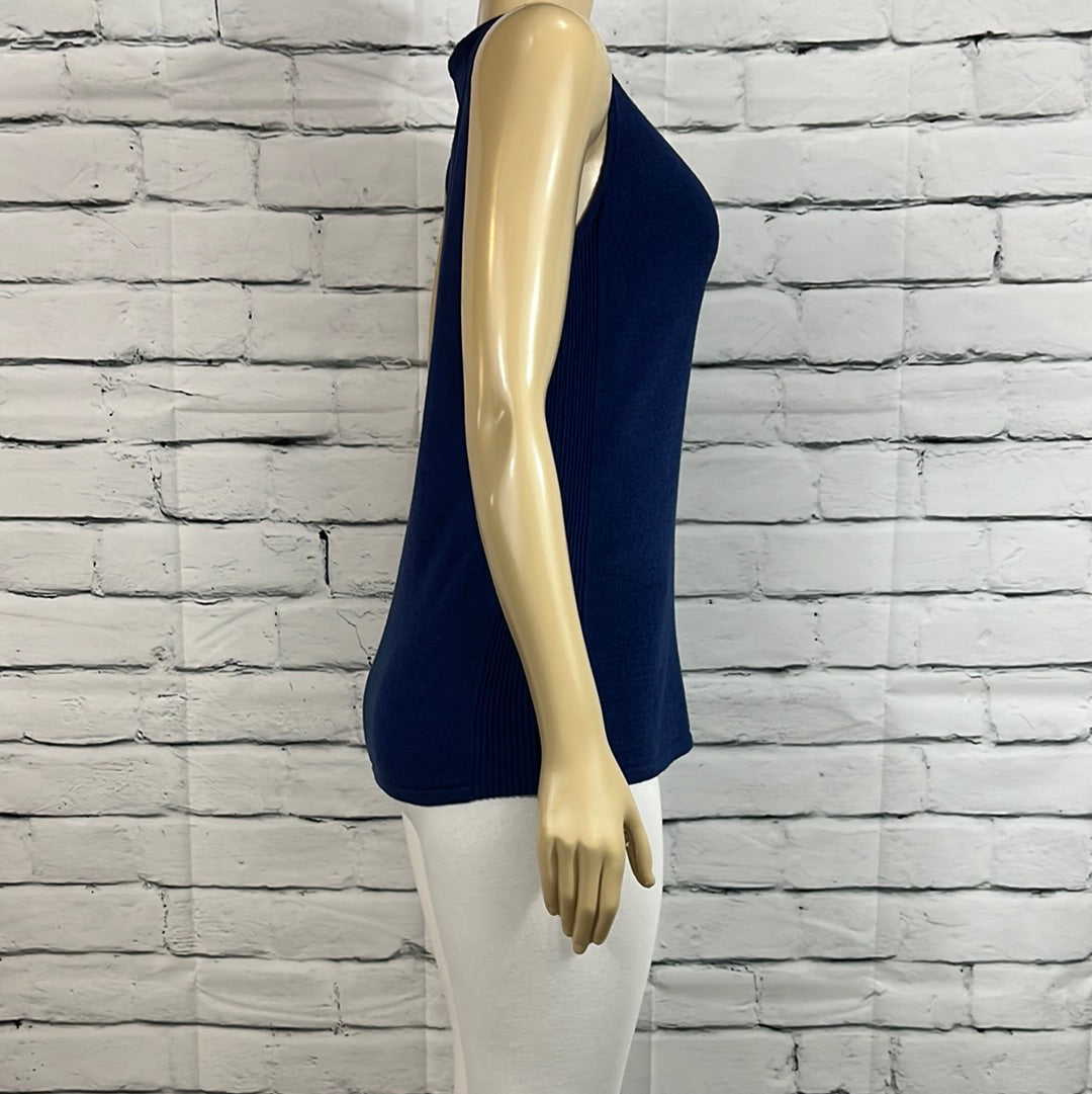 Parkhurst Tank Top Womens Scoop Neck  Blue Sleeveless