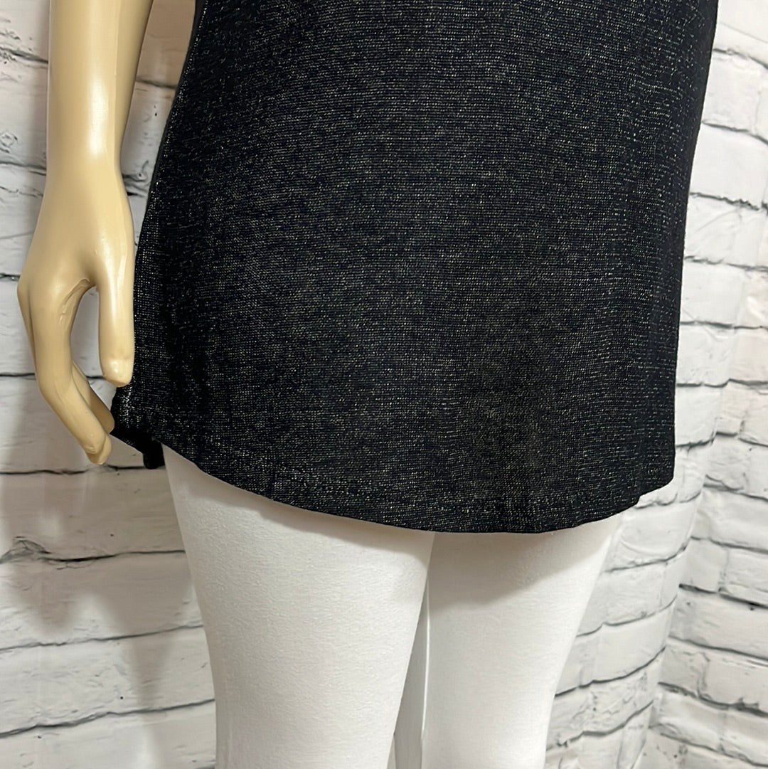 Parkhurst Top Womens Large Black Scoop Neck Sleeveless Tank Top