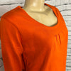 Parkhurst Top Womens Round Neck Lightweight Relaxed 3/4 Sleeve