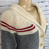 Canadiana Eco Cotton Cardigan Womens Medium Chunky Knit Buttons Long Sleeve