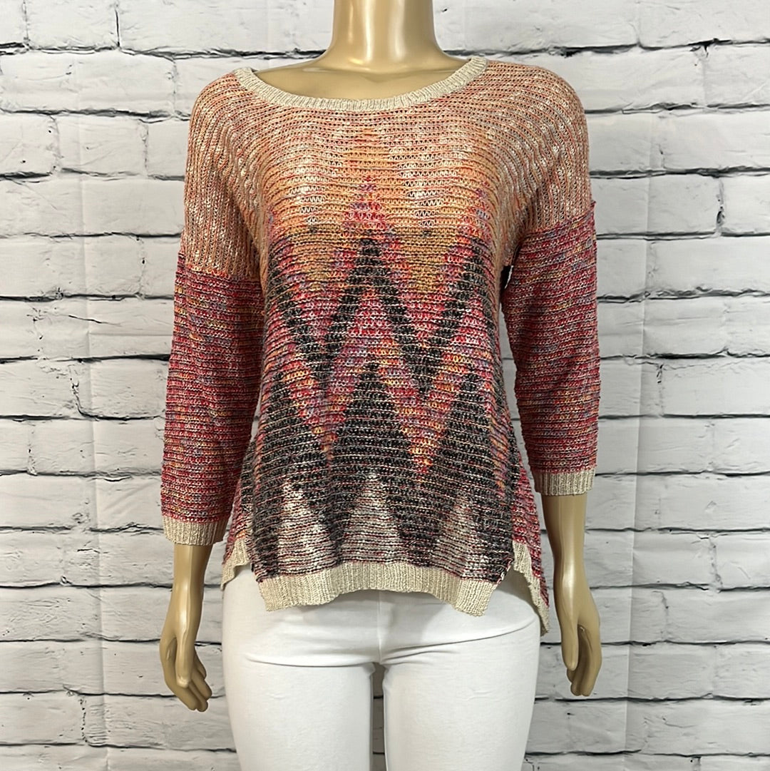 Cotton Country Sweater Womens Round Neck Tight Knit Long Sleeve Lightweight