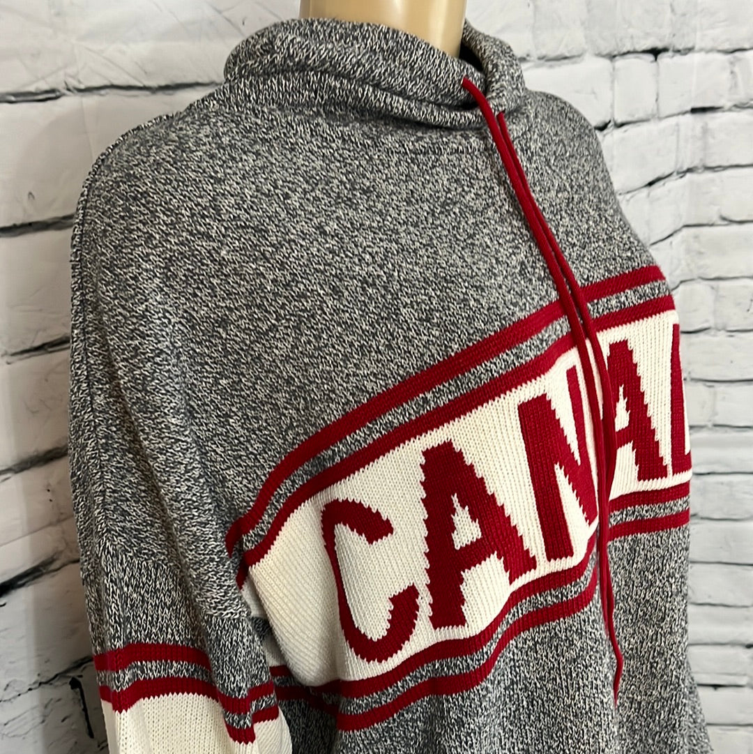 Canadiana Eco Cotton Womens Cardigan Tight Knit Long Sleeve Pockets