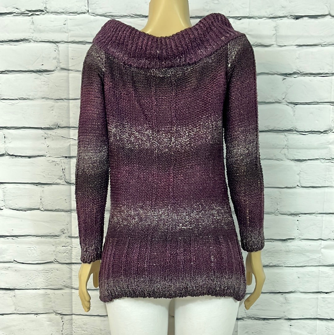 Parkhurst Sweater Womens Cowl Neck Chunky Knit Long Sleeve Relax Lightweight