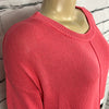 Cotton Country Sweater Womens Crew Neck Tight Knit 3/4 Sleeve