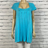 Parkhurst Top Womens Scoop Neck Pleated Cap Sleeve Relaxed Lightweight