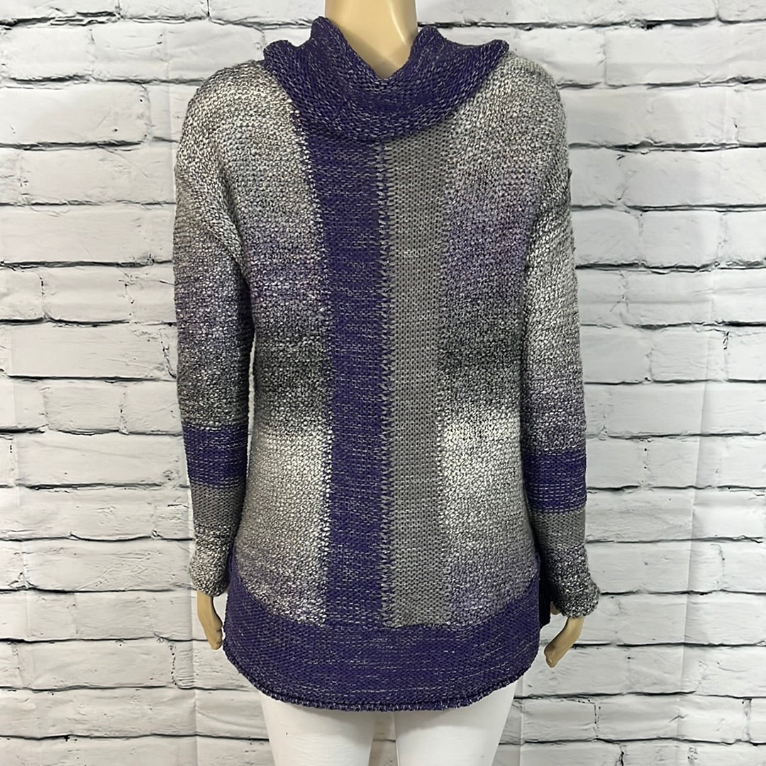 Parkhurst Tunic Womens Cowl Neck Chunky Knit Long Sleeve