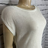 Parkhurst Top Womens Medium White Tight Knit Sleeveless