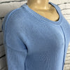 Cotton Country Sweater Womens Crew Neck Tight Knit 3/4 Sleeve