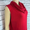 Parkhurst Top Womens Cowl Neck Tight Knit Sleeveless Relax Fit